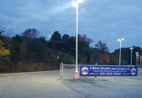 Parking at 2 Birds Shuttle & Detail Cleveland
