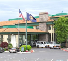 Parking at Rogue Regency Inn Medford