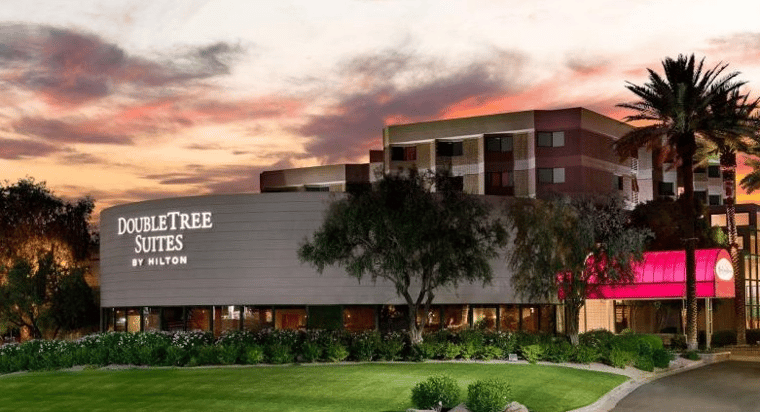 Parking at DoubleTree Suites Phoenix Lot